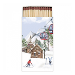 Ski hut gyufa karácsonyi dobozban