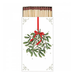 Mistletoe with bow white gyufa karácsonyi dobozban