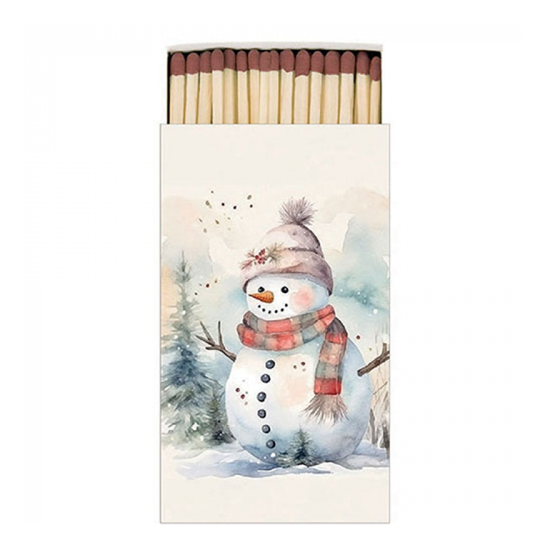 Snowman in nature gyufa karácsonyi dobozban