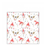 Funny snowmen karácsonyi szalvéta 25x25cm 20 db-os