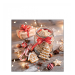 Christmas cookies jar karácsonyi szalvéta 25x25cm 20 db-os