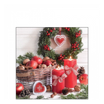 Harvest in basket karácsonyi szalvéta 25x25cm 20 db-os