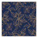 Poinsettia outline blue karácsonyi szalvéta 33x33cm 20 db-os
