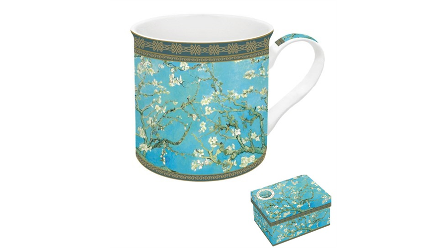 Porcelán bögre dobozban 300ml Van Gogh Mandulavirágzás