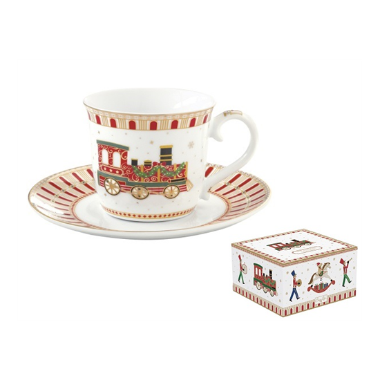 Polar Express karácsonyi porcelán kisvonatos csésze