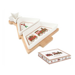 Polar Express karácsonyi porcelán három részes kínáló táka szett