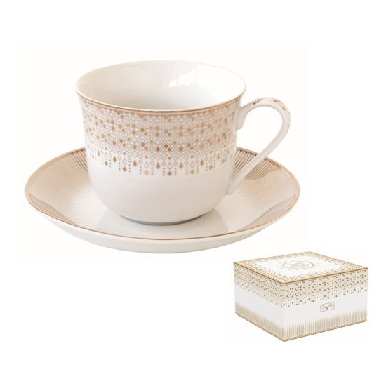 Festive karácsonyi porcelán nagy csésze díszdobozban