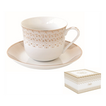 Festive karácsonyi porcelán nagy csésze díszdobozban