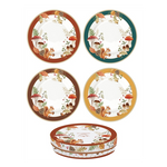 Őszi mintás porcelán desszertes tányérszett 4 db-os 19 cm dobozban Autumn Breeze