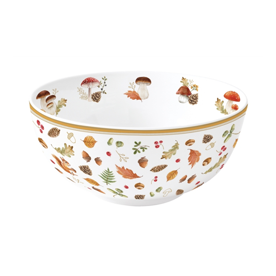 Őszi mintás porcelán tál 15 cm Autumn Breeze
