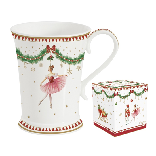 Karácsonyi porcelán bögre 300 ml díszdobozban Magie de Noel