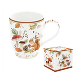 Őszi mintás porcelán bögre 350 ml díszdobozban Autumn Breeze
