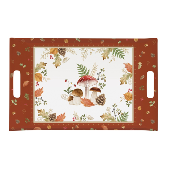 Őszi mintás Műanyag tálca 47x31 cm Autumn Breeze