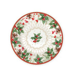 Porcelán karácsonyi desszertes tányér Christmas Berries