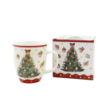 Karácsonyi Porcelán bögre 650 mldobozban, Christmas Tree 3