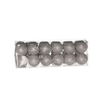 Karácsonyfagömb dobozban, glitteres 3 cm (24 db-os szett) – ezüst, glitteres, műanyag