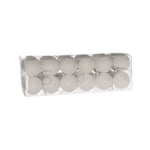 Karácsonyfagömb dobozban, glitteres 3 cm (24 db-os szett) – fehér, glitteres, műanyag
