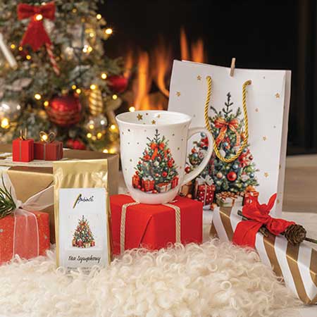 Porcelán karácsonyi bögre Decorated Christmas tree