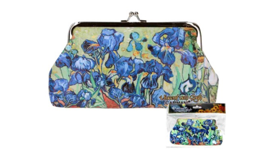 Műbőr pénztárca 20x10x1cm Van Gogh Íriszek