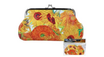 Műbőr pénztárca 20x10x1cm Van Gogh Napraforgók