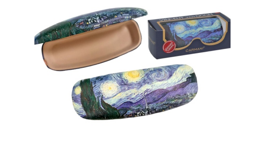 Szemüvegtok 16x6,5x4cm Műbőr/műanyag Van Gogh Csillagos éj