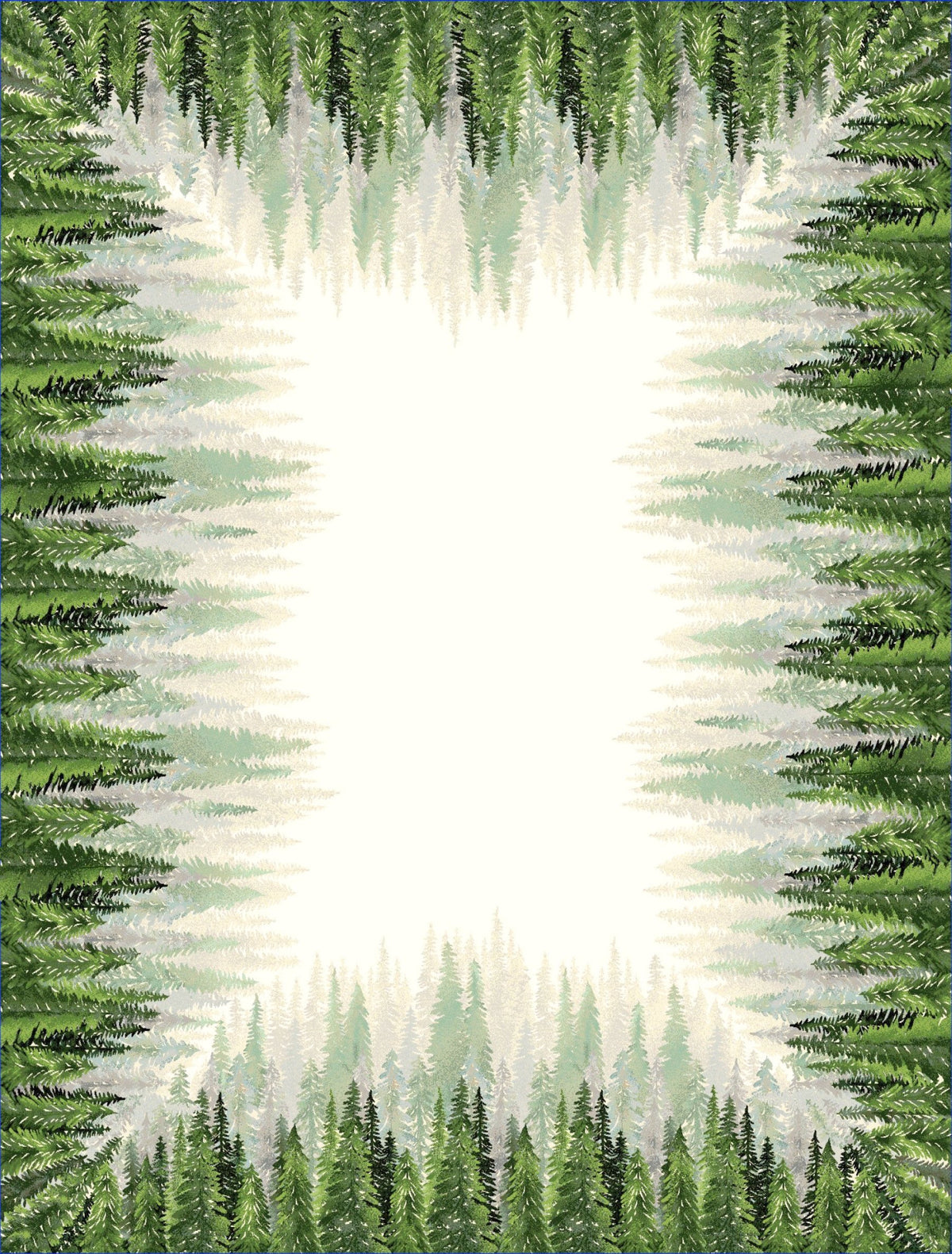 Karácsonyi asztalterítő – Golden forest fenyőfás minta, 137×180 cm, gobelin, arany lurex