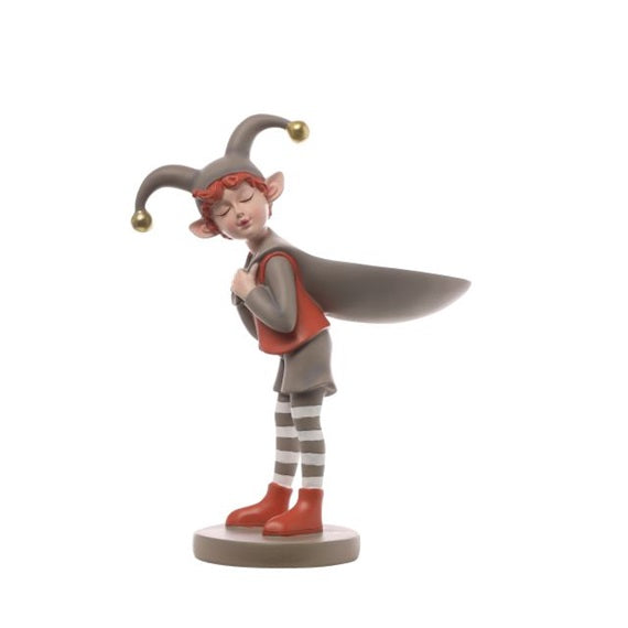 Karácsonyi manó tállal álló 36 cm