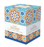 Porcelán bögre fém szűrővel díszdobozban Coffee Mania Marrekech