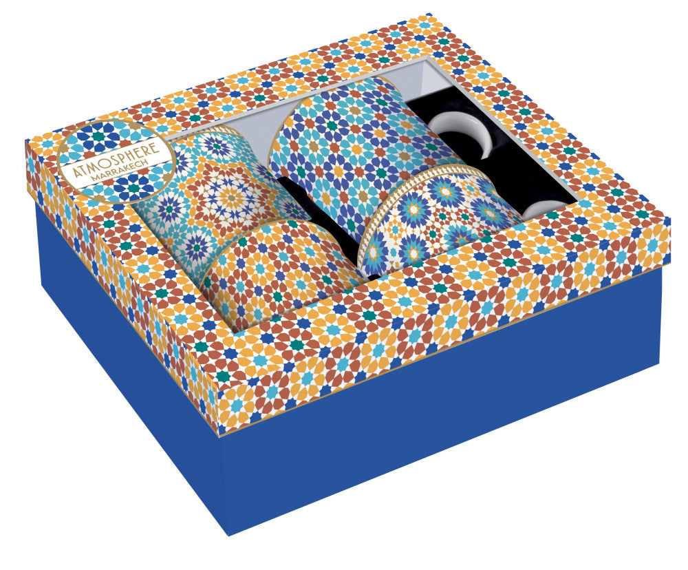 Porcelán bögre 2 db szett díszdobozban Coffee Mania Marrekech