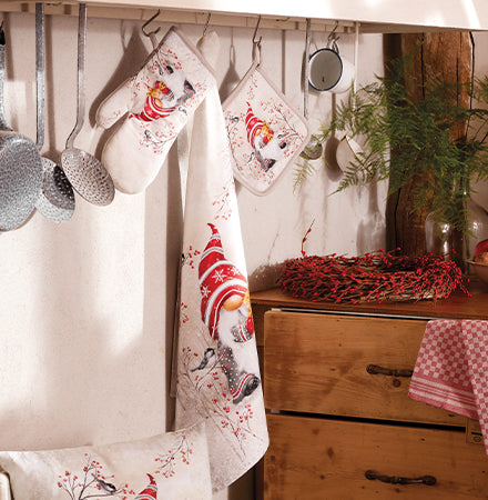 Karácsonyi manós pamut konyharuha Dwarf hug