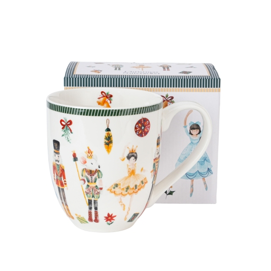 Karácsonyi Porcelán bögre 1000 mldobozban, Nutcracker