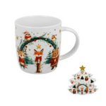 Karácsonyi Porcelán bögre 400 mlfenyőfa díszcsomagolásban, Christmas Cuties 2