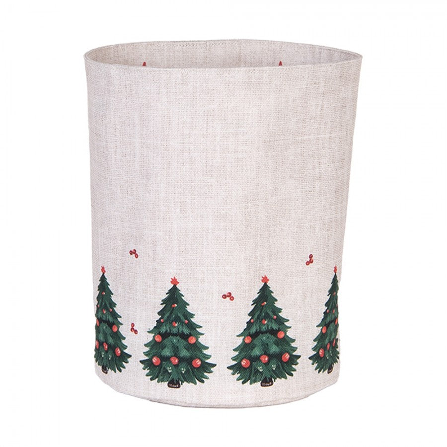 Karácsonyi Kenyérkosár 15x16 cm 100% pamut Traditional Christmas Harmony