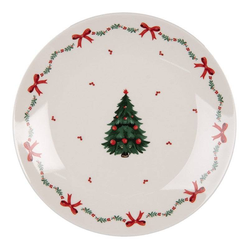 Karácsonyi porcelán desszertes tányér 20 cm Traditional Christmas Harmony