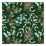 Karácsonyi szalvéta Foliagle scatter green 33x33 cm 20 db-os