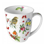 Birds in Winter karácsonyi porcelán bögre 0,4l