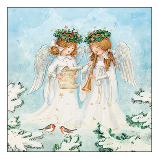 Karácsonyi szalvéta Angel musicians 33x33 cm 20 db-os