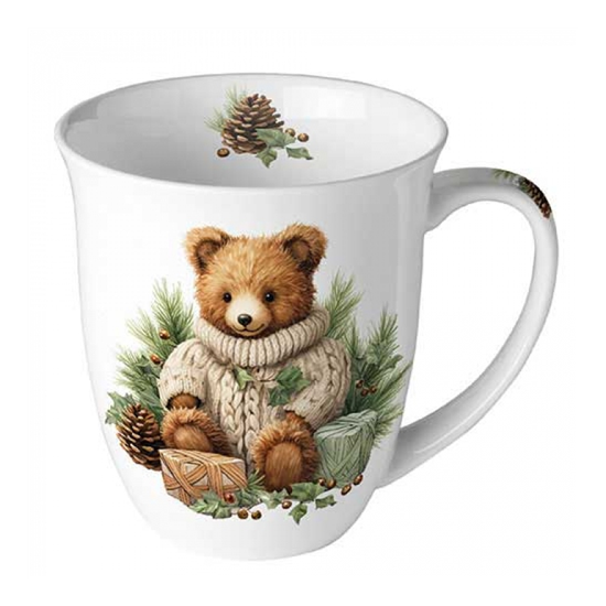 Cuddle bear karácsonyi porcelán bögre 0,4l