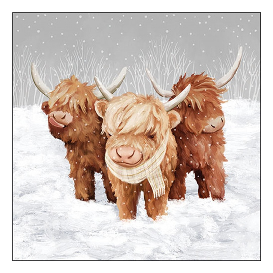 Karácsonyi szalvéta John, Paul & George 33x33 cm 20 db-os