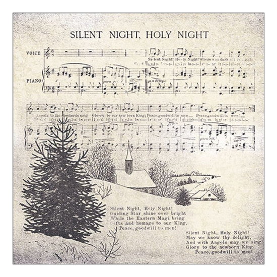 Karácsonyi szalvéta Silent night 33x33 cm 20 db-os