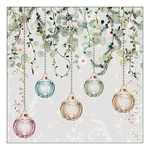 Karácsonyi szalvéta Floral Christmas grey 33x33 cm 20 db-os