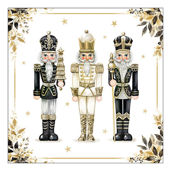 Karácsonyi szalvéta Royal nutcrackers 33x33 cm 20 db-os