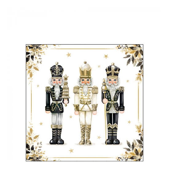 Karácsonyi szalvéta Royal nutcrackers 25x25 cm 20 db-os