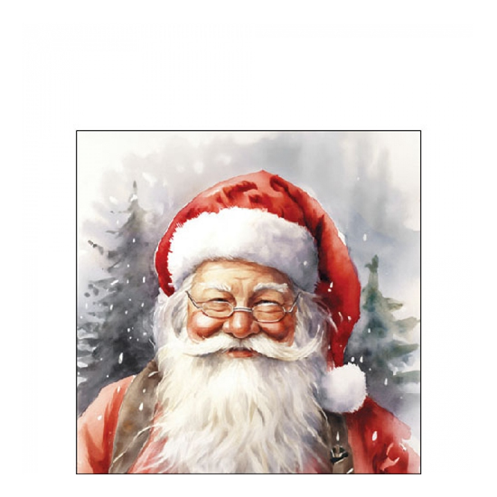 Karácsonyi szalvéta Happy Santa 25x25 cm 20 db-os