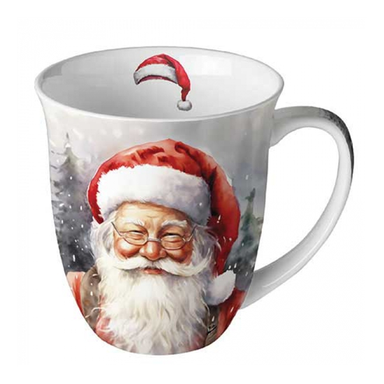 Happy Santa karácsonyi porcelán bögre 0,4l