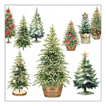 Karácsonyi szalvéta Tree collection 33x33 cm 20 db-os