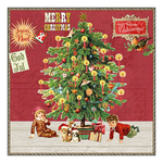 Karácsonyi szalvéta Under the X-Mas tree red 33x33 cm 20 db-os