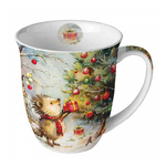 Present for hedgehog karácsonyi porcelán bögre 0,4l
