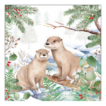 Karácsonyi szalvéta Otter 33x33 cm 20 db-os