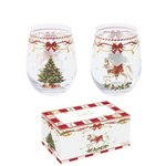 Karácsonyi Üveg pohár 500 ml 2 db-os szett díszdobozban Christmas Tale